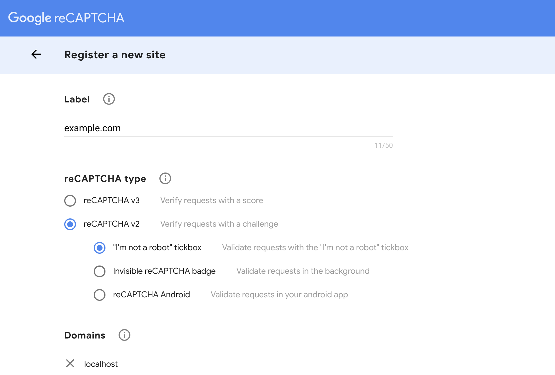 getform-google-recaptcha-key-setup