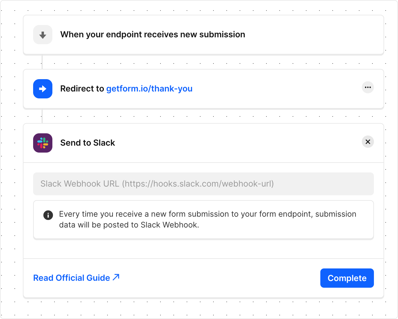 getform slack integration